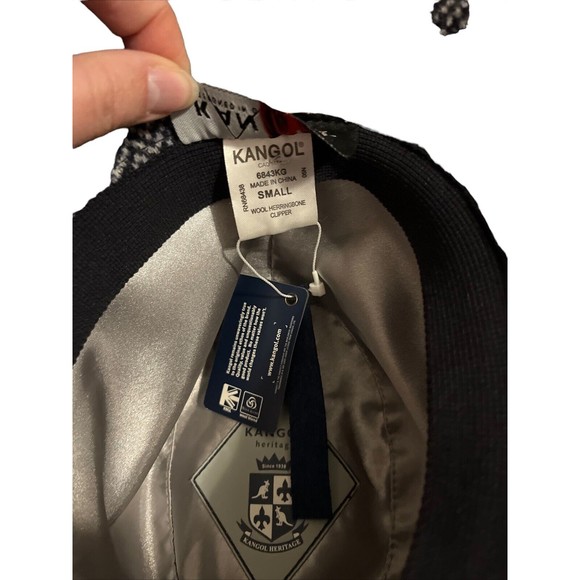 KANGOL Heritage Collection Small Wool Herringbone Gaffer Trilby Plaid Hat 6843KG - Picture 4 of 4